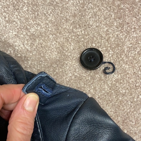 Pelle studio belted zip black leather jacket size med. - Picture 12 of 14